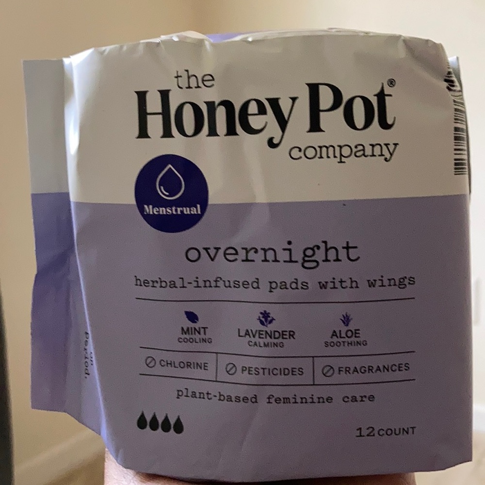 Herbal infused pads with wings